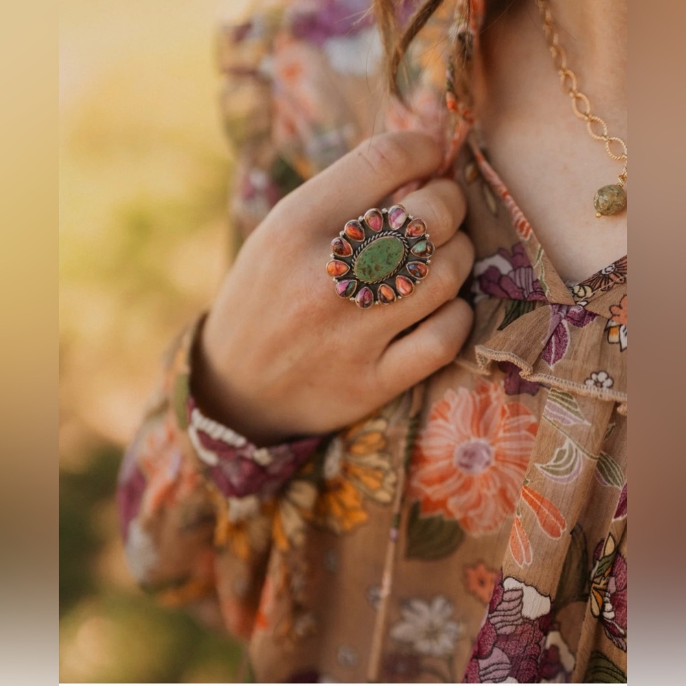 Goldie Lew Mella Ring Turquoise - Picture 2 of 5